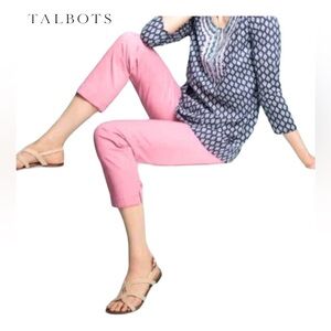 Talbots NWOT Pink Perfect Crop Pants Size 18w